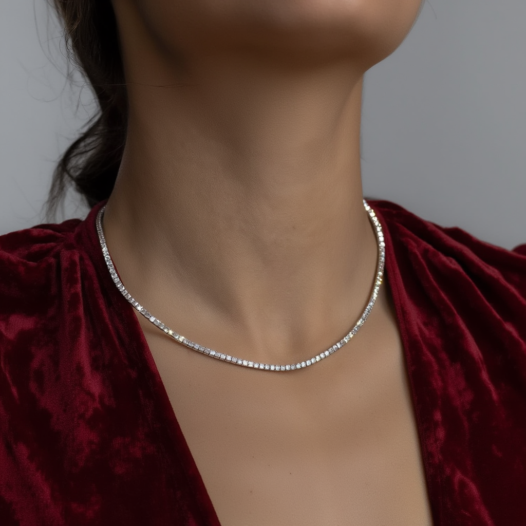 2mm Tennis Necklace