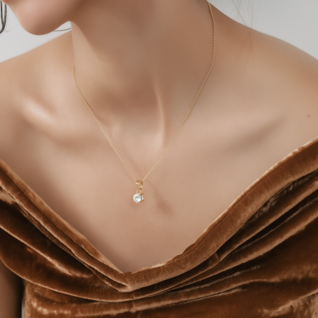 Cushion Diamond Necklace