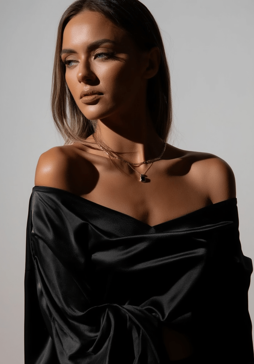 Anke Chain Necklace - Black Onyx