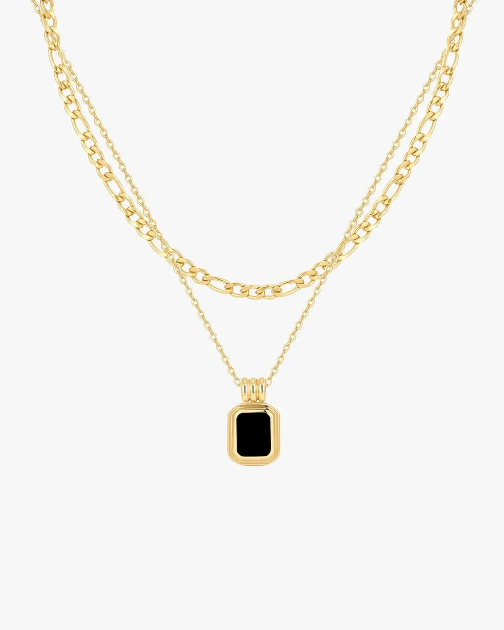 Anke Chain Necklace - Black Onyx