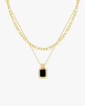 Anke Chain Necklace - Black Onyx
