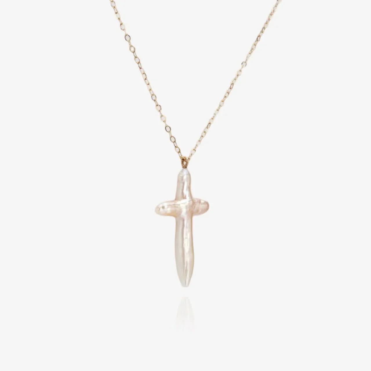 Baroque Pearl Cross