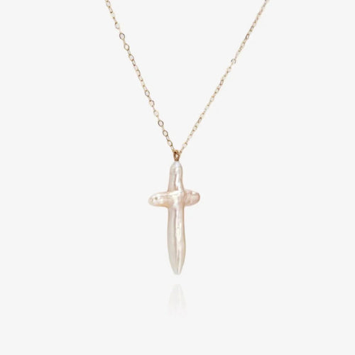 Baroque Pearl Cross