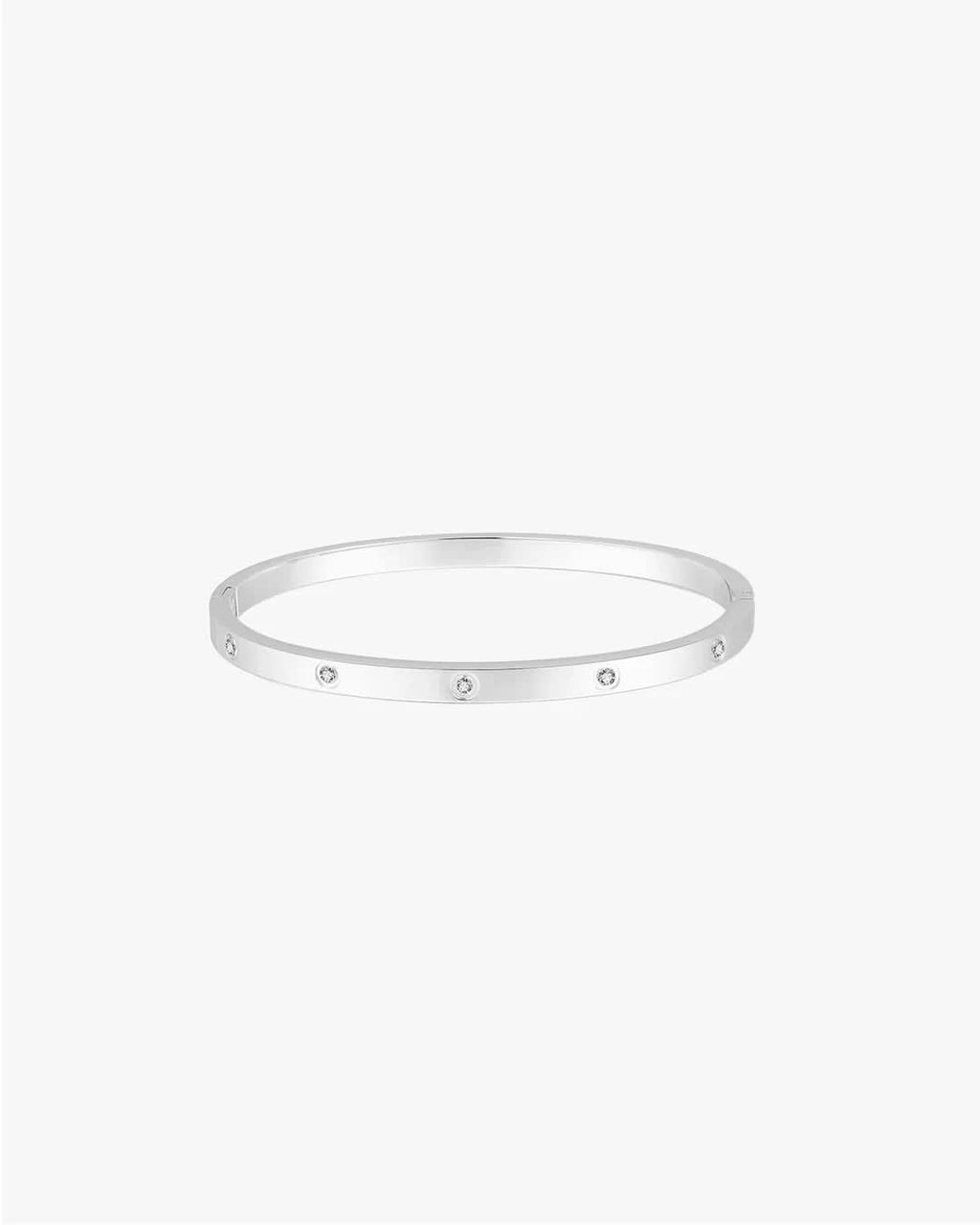 Blanca Bracelet Thin Band - Silver