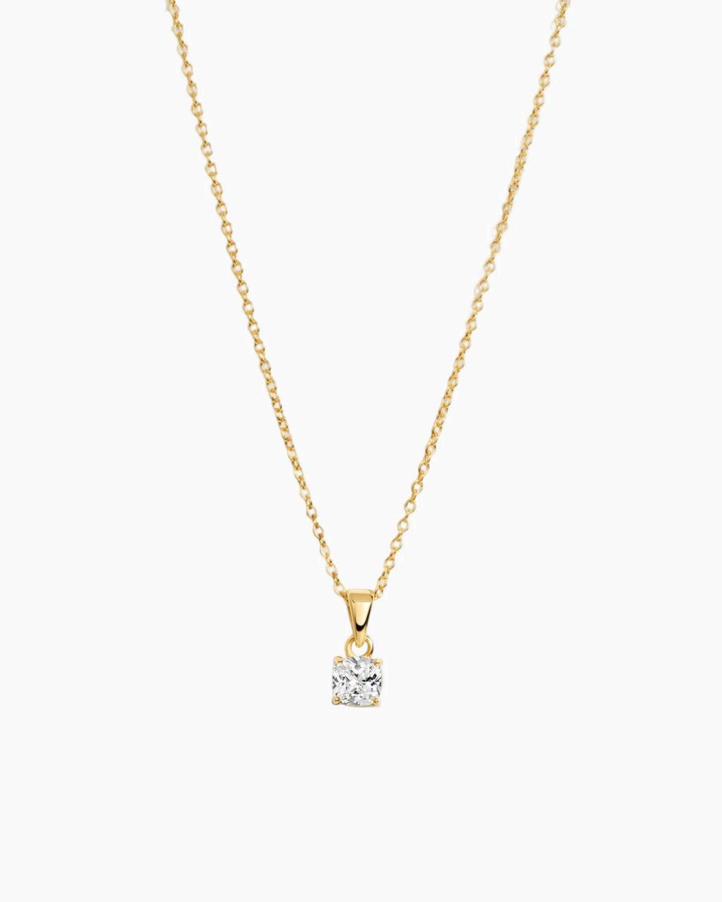 Cushion Diamond Necklace
