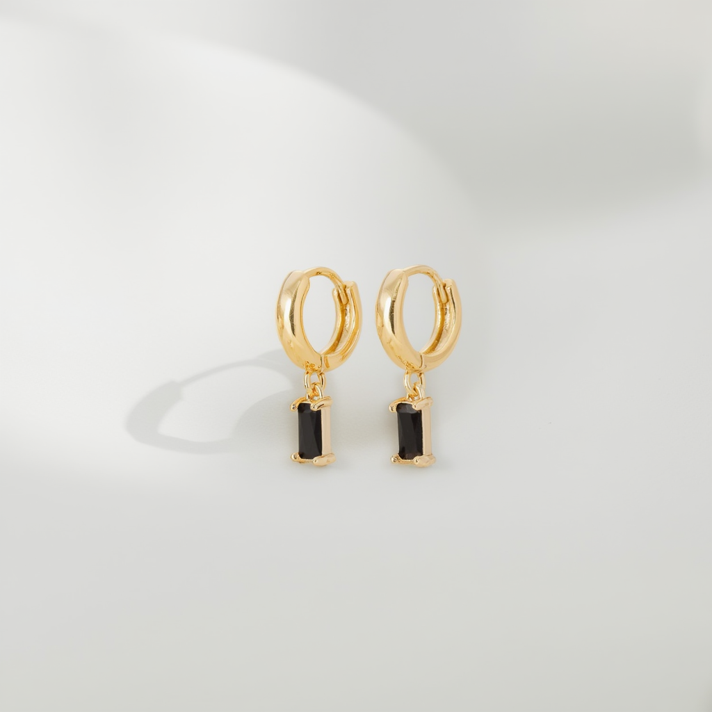 Noctura Earrings – Black Onyx