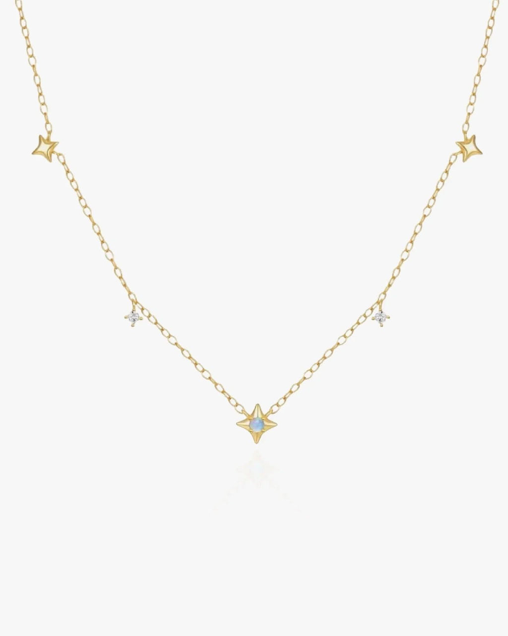 Dainty Necklace with Stars