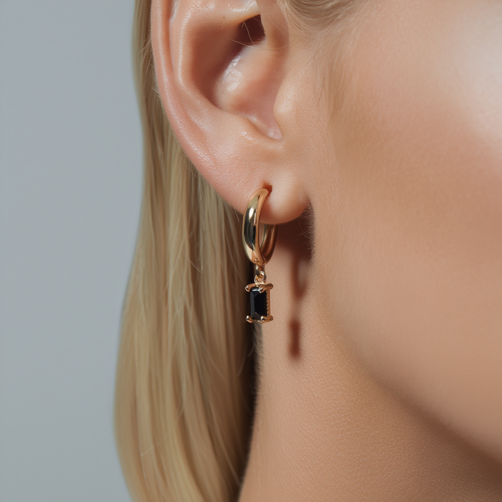 Noctura Earrings – Black Onyx