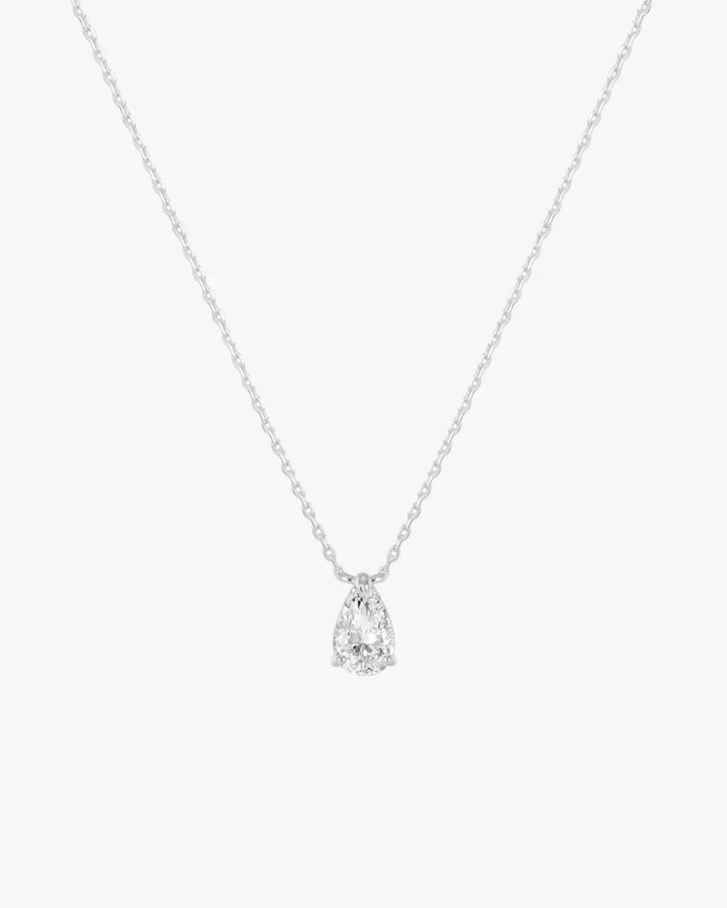 Iriss Necklace Pear - Silver