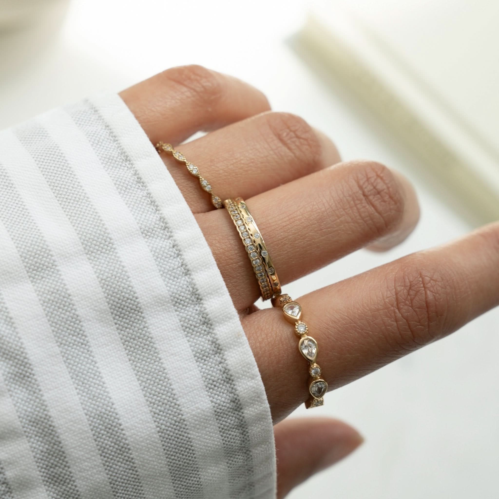 Pear Stacking Ring
