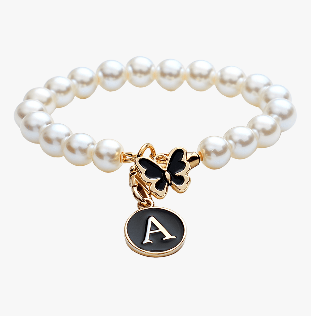 Pearl Chain Accessories Stanley Cup Initial Charms