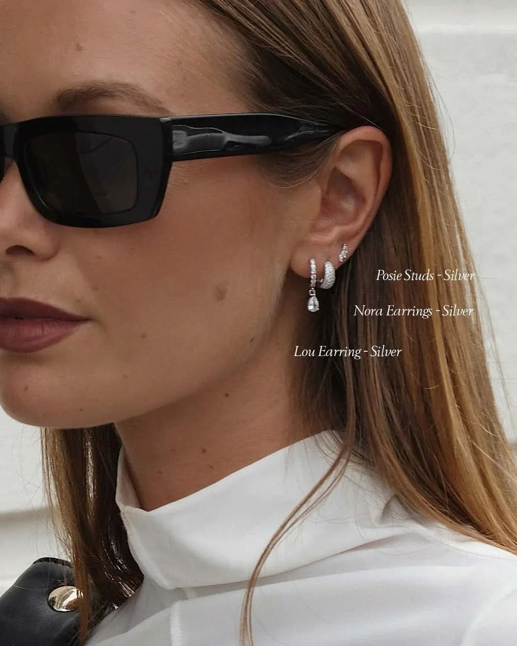 Posie Earrings - Silver
