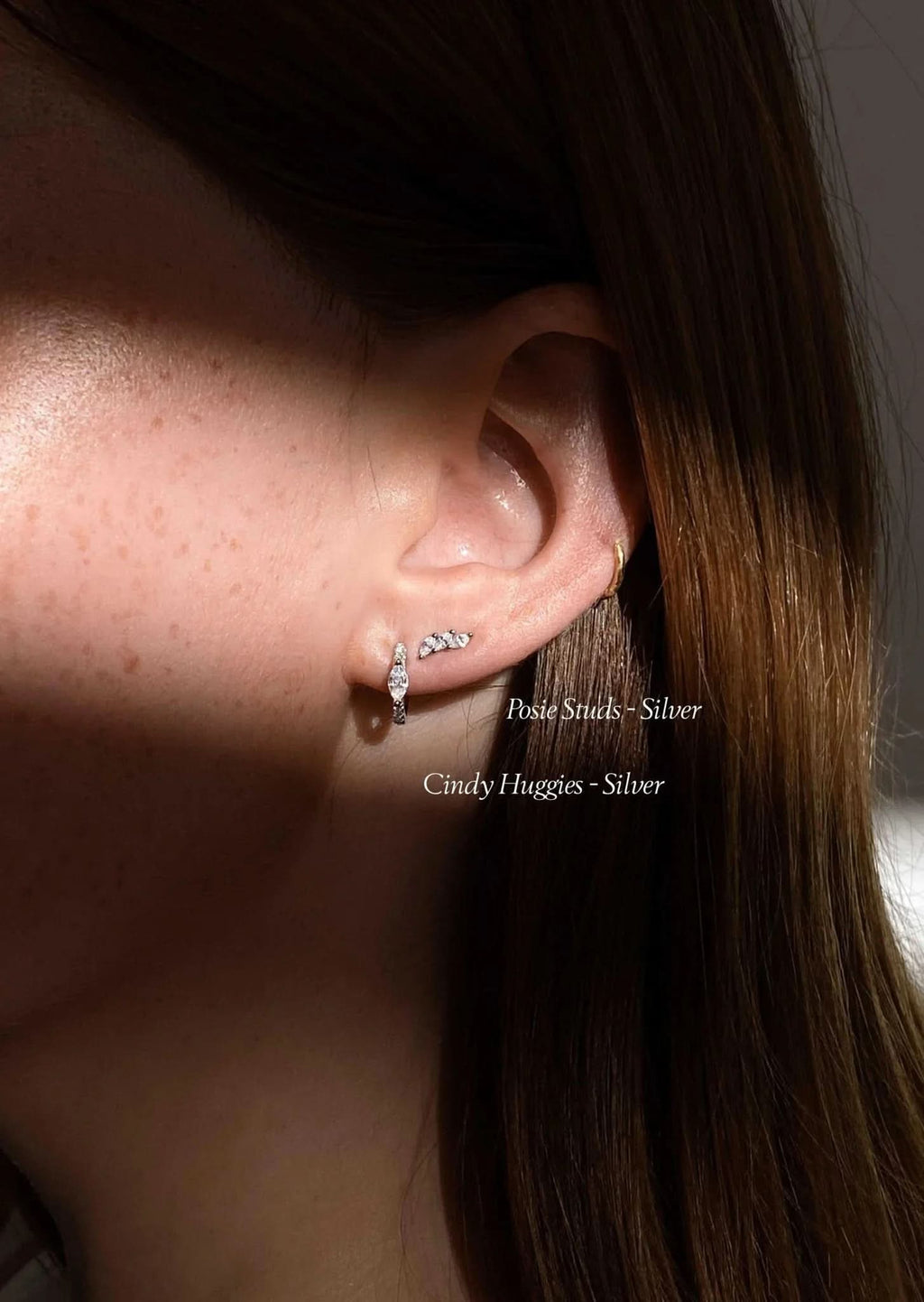 Posie Earrings - Silver