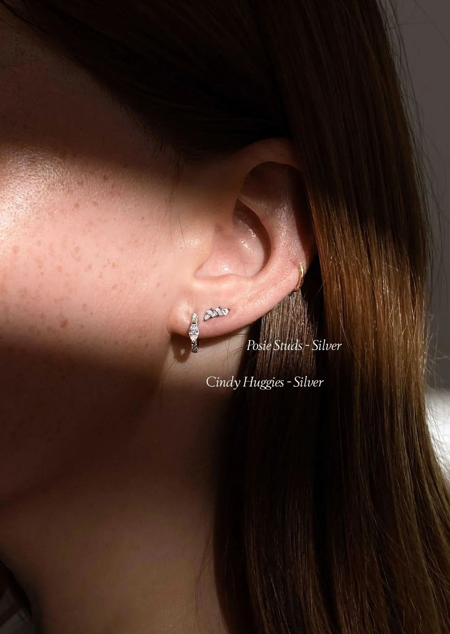Posie Earrings - Silver