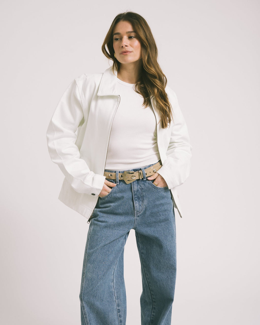 Yves Stud Belt Sand